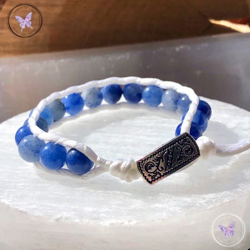 Blue Aventurine 8mm Wrap Bracelet